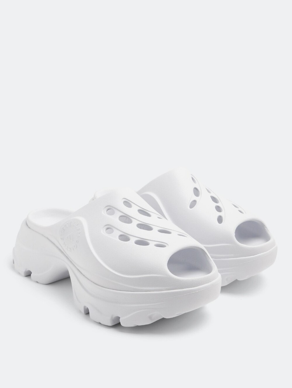Stella McCartney X Adidas Women's White Slip On Sporty EVA Mule Clogs